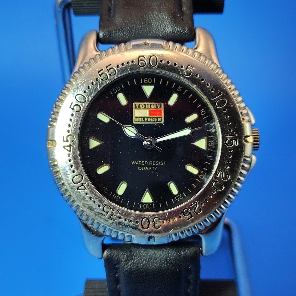 Vintage 2006 Tommy Hilfiger 1500 Professional 40mm Mens Quartz Watch Restored